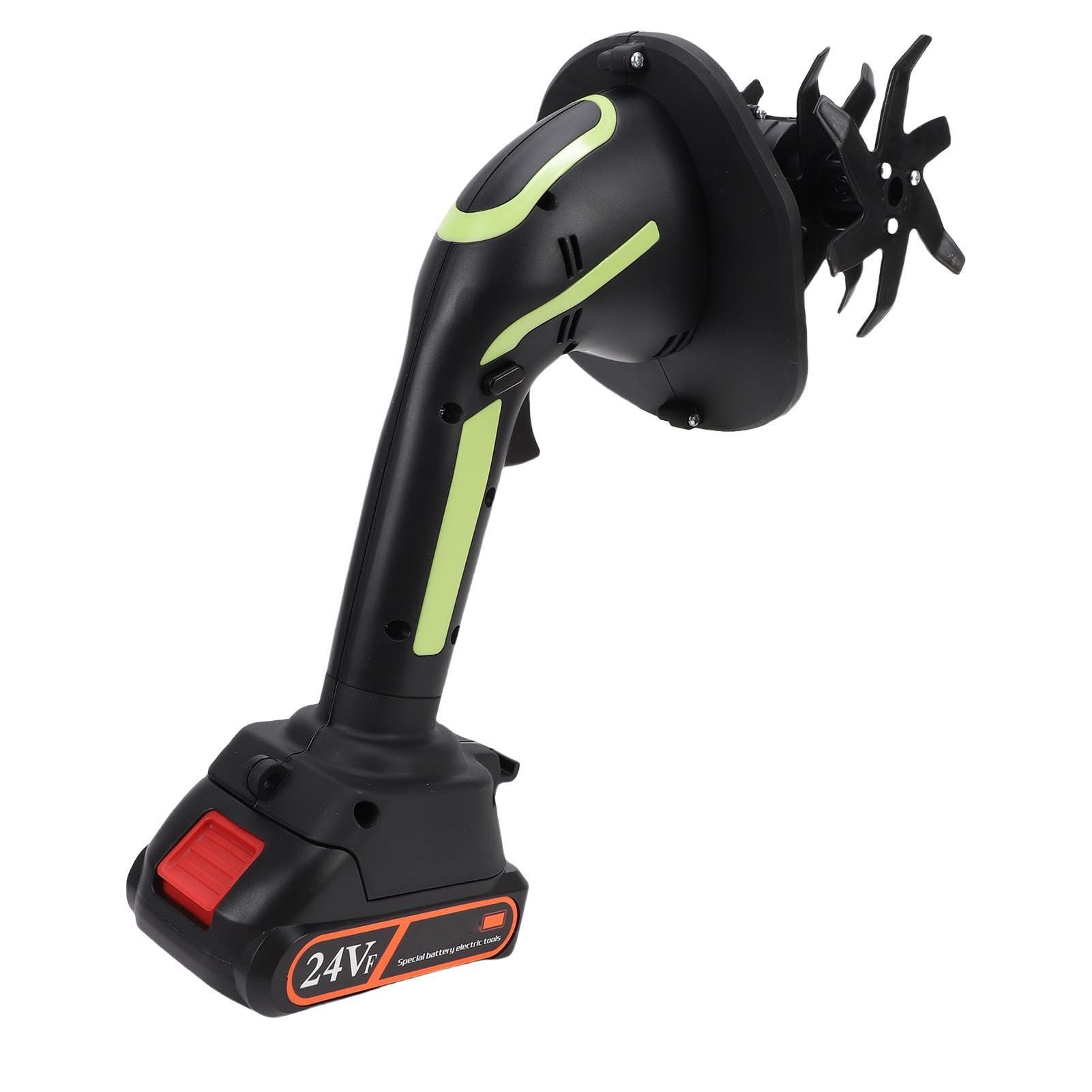 Acouto Motoazada de Jardín Inalámbrica, Eléctrica con Batería de Litio, Ancho de Labranza de 10 Cm para Deshierbe y Jardinería (Enchufe de la UE)