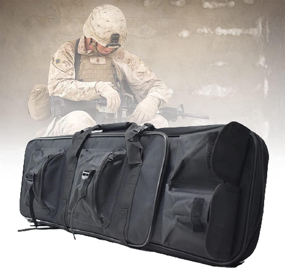 Custodia Doppia per fucile, Fodero Porta Fucili Imbottito, Resistente e Impermeabile, Borsa per Fucile da Caccia, Softair, Tiro, Spedizione di Caccia, Supporto al Poligono, Paintball,100cm/39.4in-C