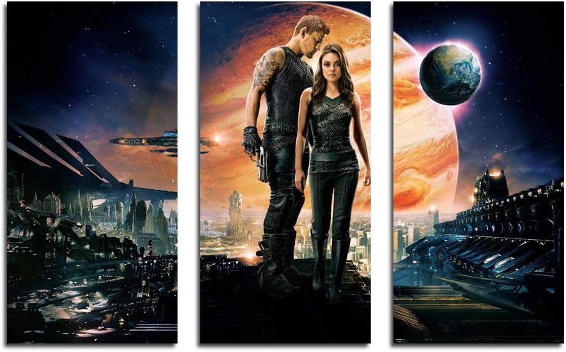 XtremeSkins Framed Canvas - Wall Decor for Living Room, Bedroom, Office, Hotels, Drawing Room (46in X 27in) - Jupiter Ascending