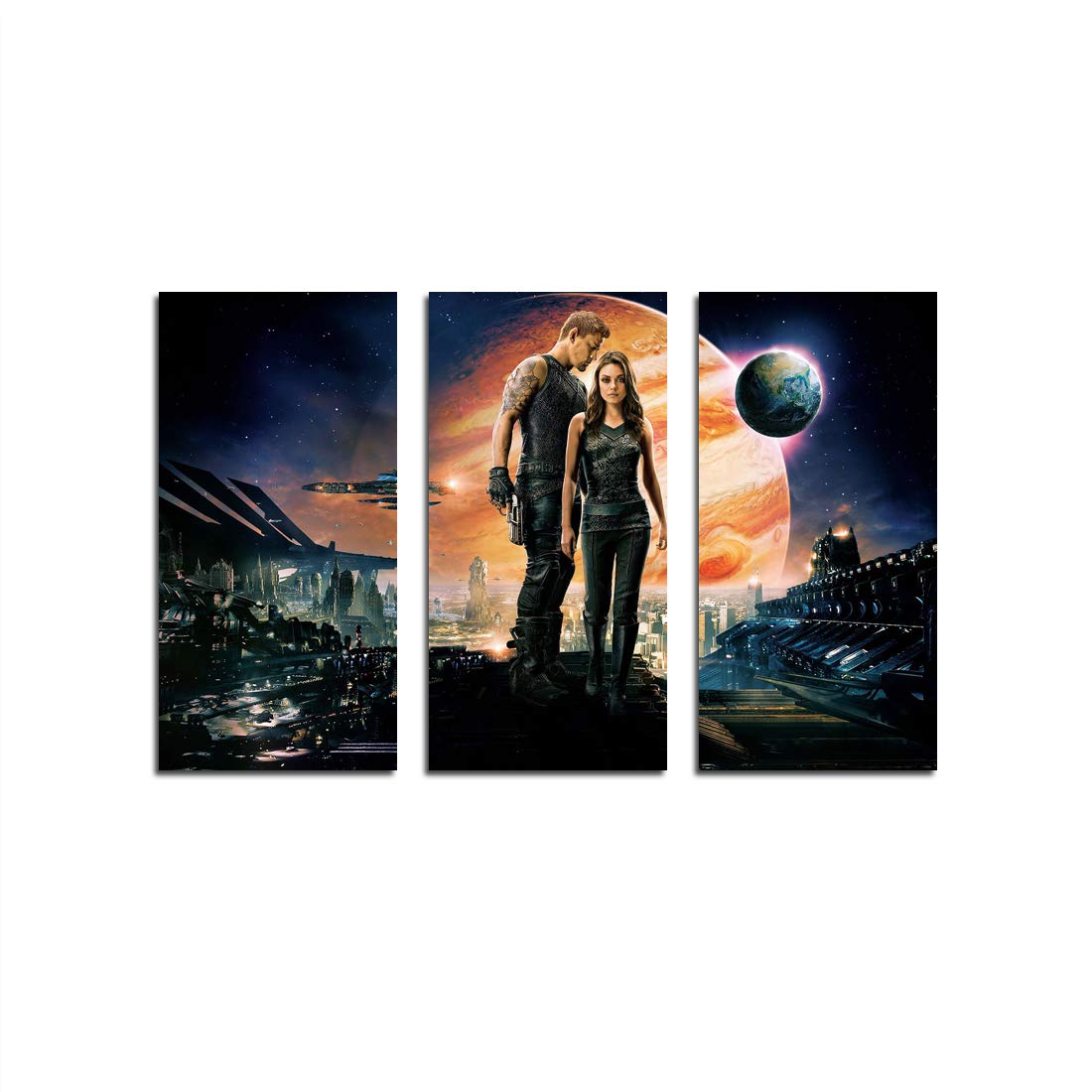 XtremeSkins Framed Canvas - Wall Decor for Living Room, Bedroom, Office, Hotels, Drawing Room (46in X 27in) - Jupiter Ascending