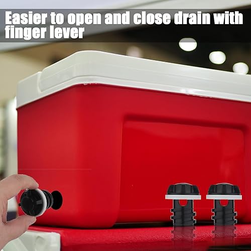 Miniatura 4 de SAVITA 4 tapones de drenaje para refrigeradores ORCA, repuesto de conexión de manguera de drenaje compatible con la línea de Yeti de Roadie, Tundra,