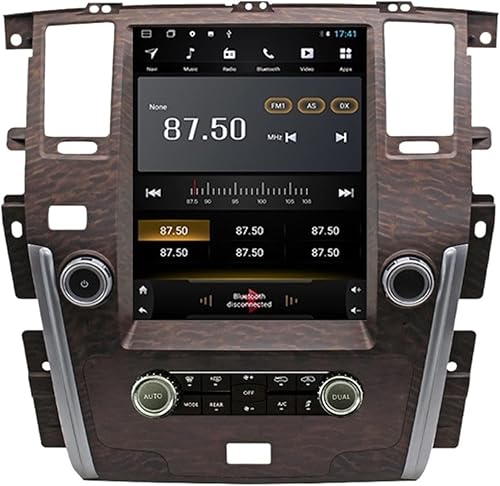 Unidad principal Android compatible con pantalla Tesla compatible con Nissan Armada Royale Patrol Y62, reproductor de video automático, navegación