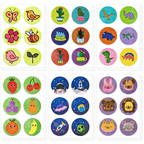 Whaline 144Pcs Mosquito Repellent Sticker Natural Insect Repellent Patches with 36 Patterns to Repel Mosquito Midge & Insect Offer 1152 Hours Protection for Outdoors Hiking Camping