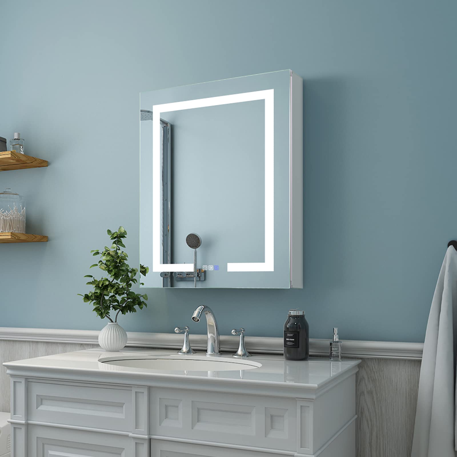 Buy ESDIY LED Lighted Bathroom Medicine with Mirror, 24 x 30