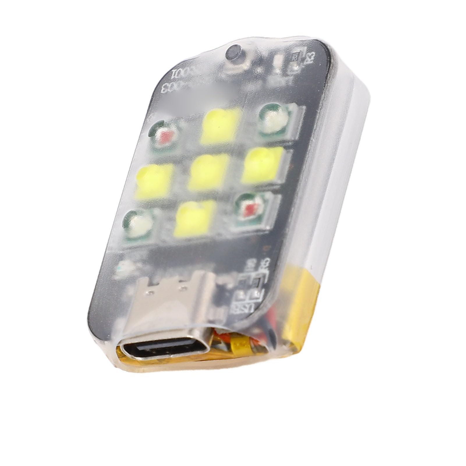 Jeffergarden Luce Stroboscopica per Drone, Luce Anticollisione PCB a 9 LED, Luci Drone Ricaricabili da 300 MAh per Volo Notturno, visibilità 6 Km, 9,4 G per Avata 2 Air 3 Mini 3 Pro