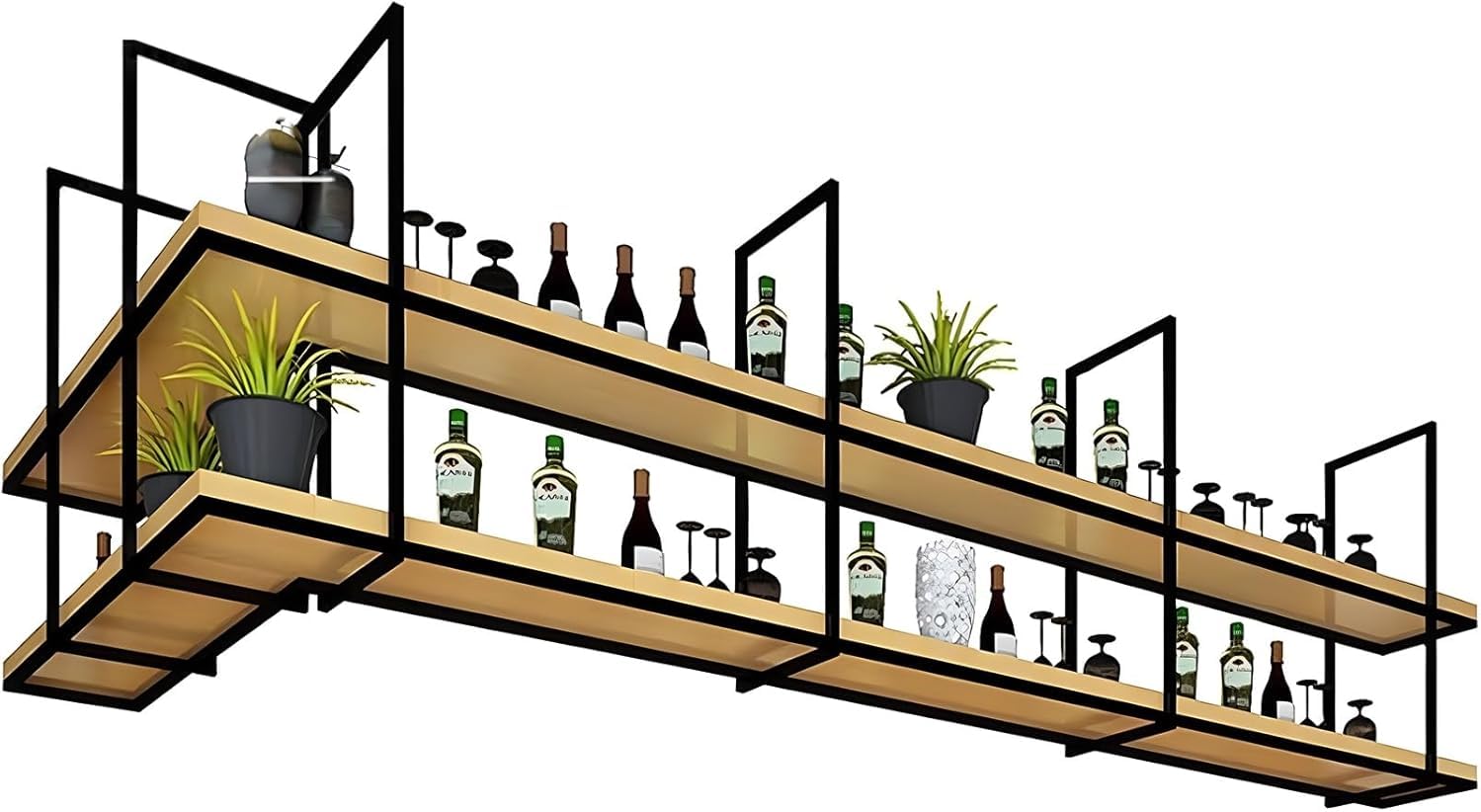 Étagère de rangement pour casserole et vin qui libère vos placards de cuisine encombrés