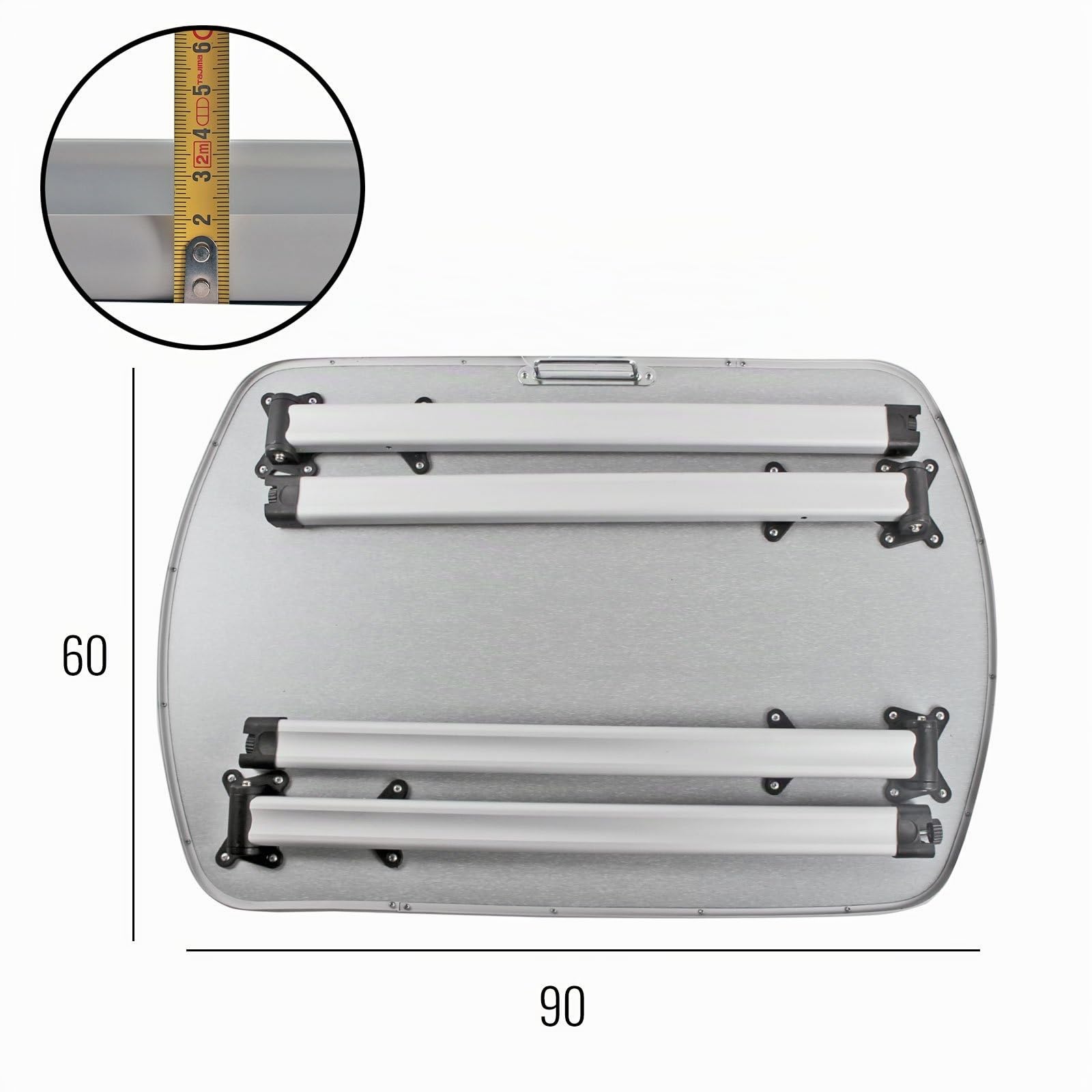 Camp4 Campingtisch Bustisch Multi 90x60x74cm Alu, klappbar, stabil Sport & Freizeit