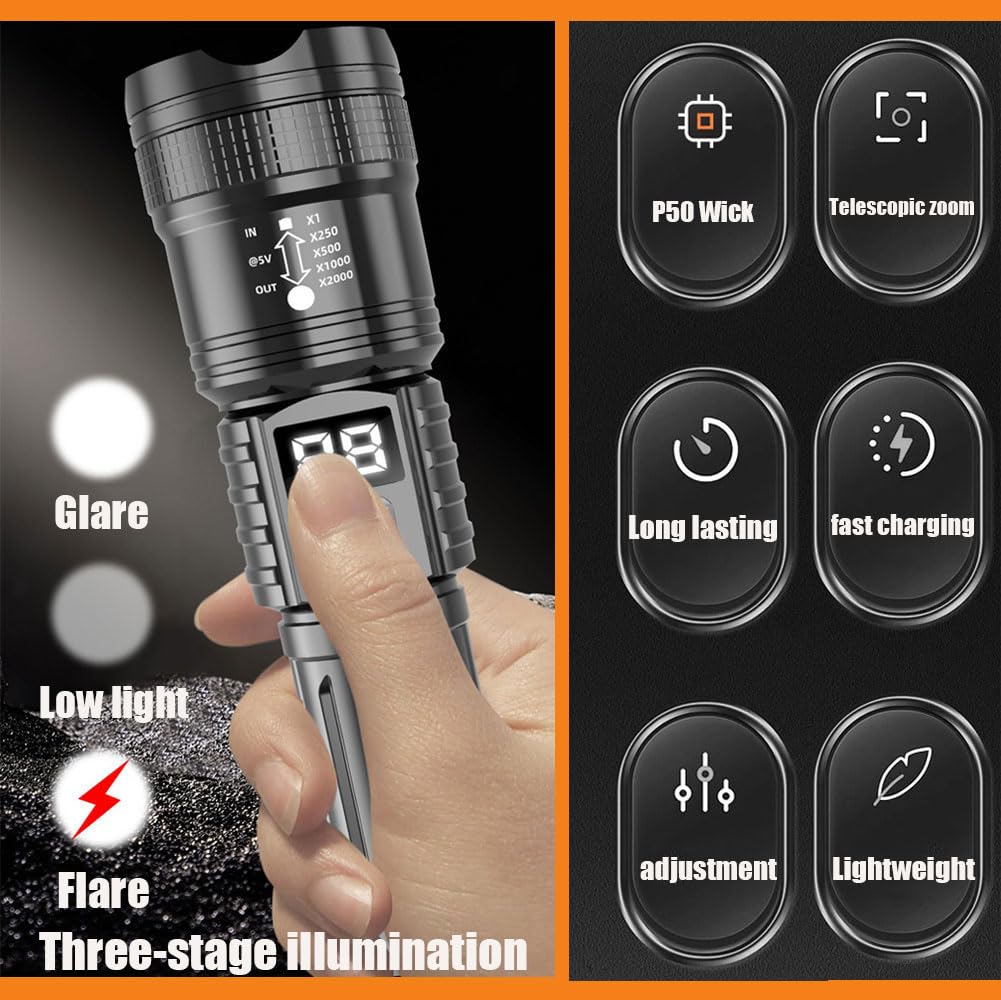 sofirn Q8 Plus Lampe de poche super lumineuse max 16 000 lumens, lampe
