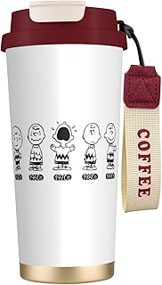 スヌーピー チャーリーブラウン タンブラー 500ml 蓋付き 水筒 マグボトル 真空断熱 多重構造 316ステンレス 保温保冷 直飲み 持ち運び 車 コーヒーカップ 持ち運び おしゃれ ビジネス coffee mug 男女兼用