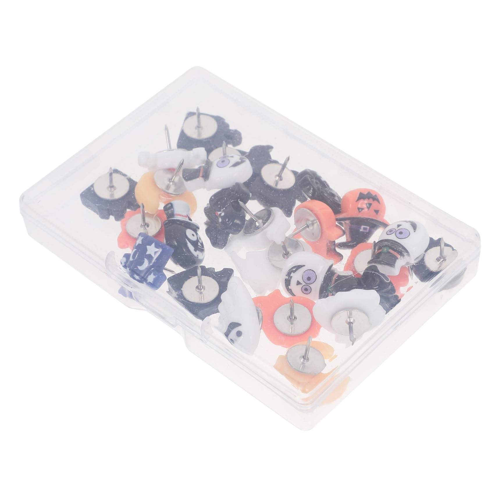 DOITOOL 5 Cajas Tachuelas Decorativas de Halloween Multifuncionales para Anuncios y Decoración de Paredes de Fotos Suministro de Pin para Corcho para Manualidades y Actividades Casa y