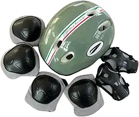 Kit De Proteção Infantil Capacete P/Skate Bike Monster Modelo