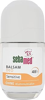 Balsam Deodorant Sensitive Roll-On Reliable Protection Against Body Odour, 48-Hour Effect, Especially Skin-Friendly, No Aluminium Salts, 50 ml