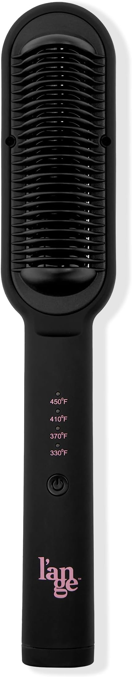 L'ANGE HAIRSmooth-it Classic 2-in-1 Hot Comb Straightener Brush | Fast Heating, Anti-Scald, Anti-Frizz for Women's Hair and Wigs (Black)