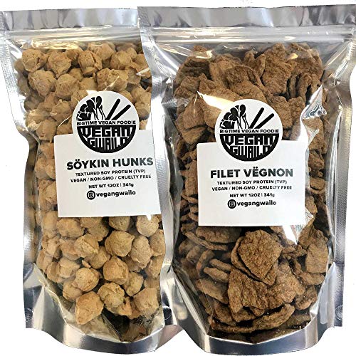 FILET VEGNON & SOYKIN HUNKS | 2-PACK COMBO SAVINGS! | VEGAN | TEXTURED VEGETABLE PROTEIN | TVP | NON-GMO | CRUELTY FREE