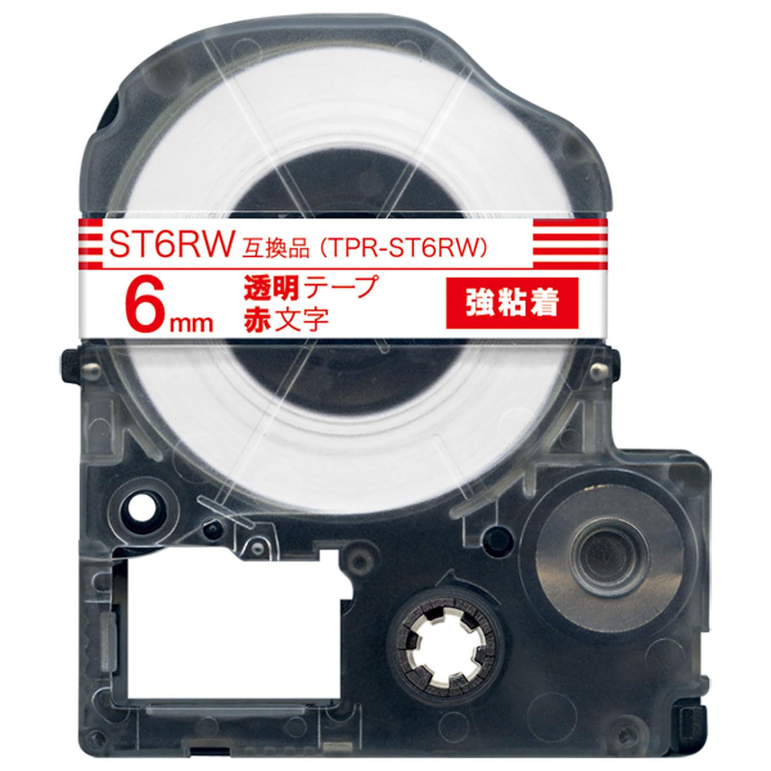 Amazon | キングジム用 テプラ PRO 互換 テープカートリッジ ST6RW 6mm