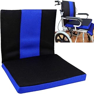 Cojín para Silla De Ruedas Cojín Antiescaras, Cojín De Nido De Abeja Cojín Respirable para Silla De Ruedas De Respaldo Oxford, Cojín De Material De Tela, para el Alivio del Dolor