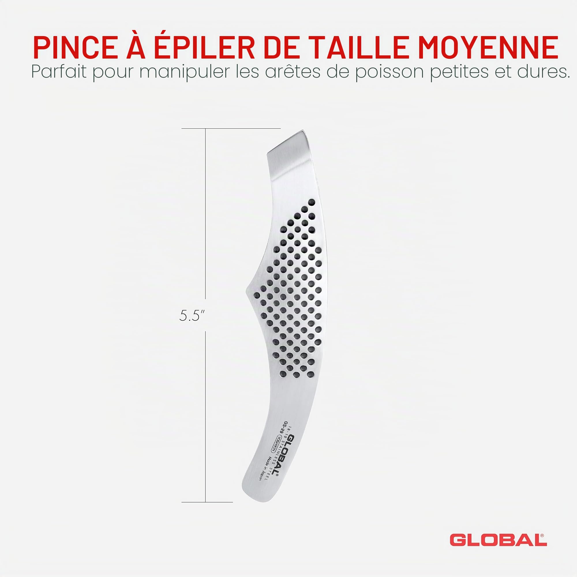Pince à épiler Global Fishbone gS29
