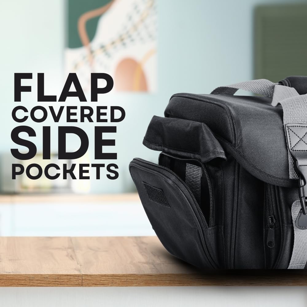 Ultimaxx Large Water-Resistant Camera Bag with Dual Buckles & Pockets – Fits Sony, Nikon, Canon, Olympus, Pentax, Panasonic, Samsung & More SLR Cameras & Camcorders - Image 3