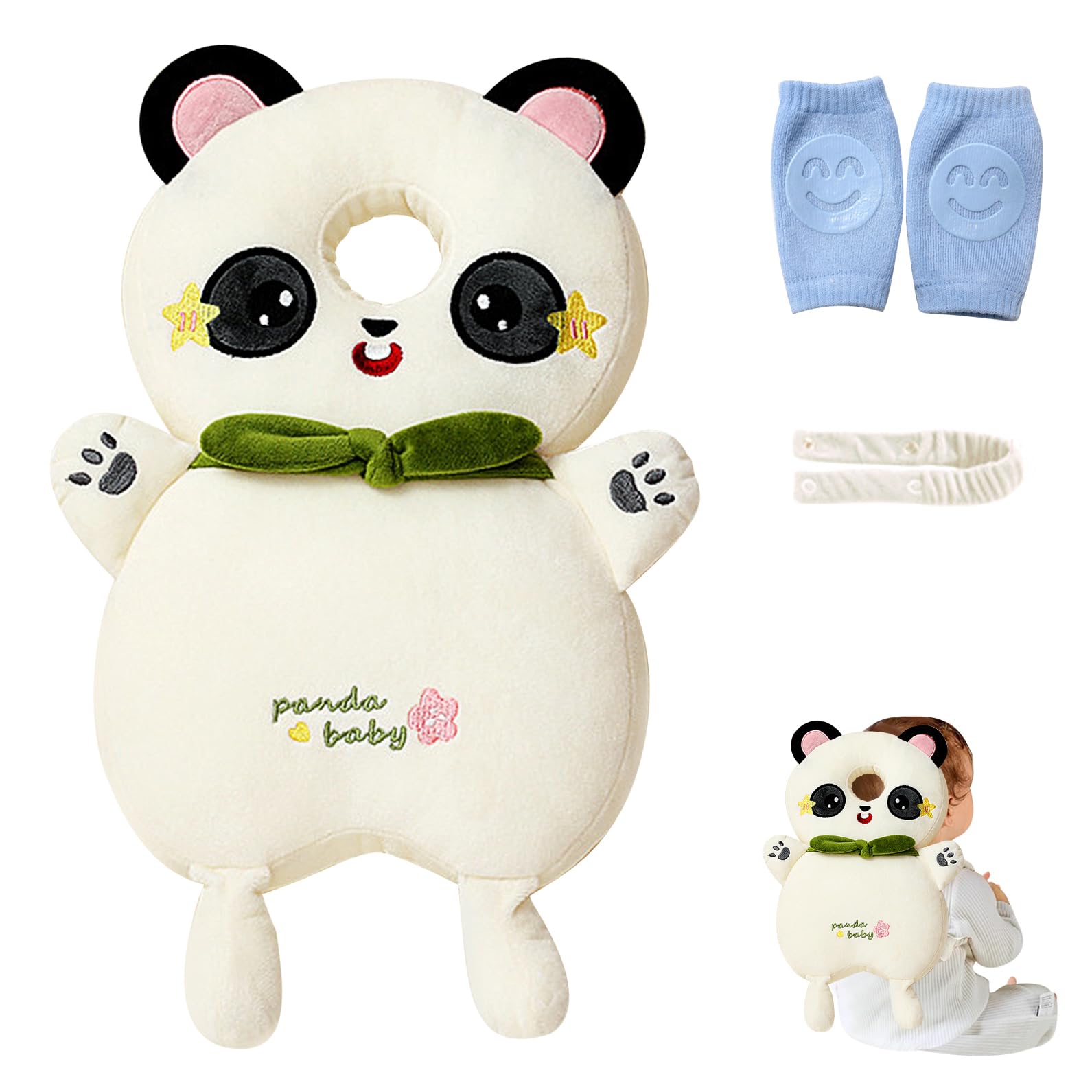 Toddler Baby Head Protector Cushion Backpack Wear,Baby Head Protector Backpack (Panda?