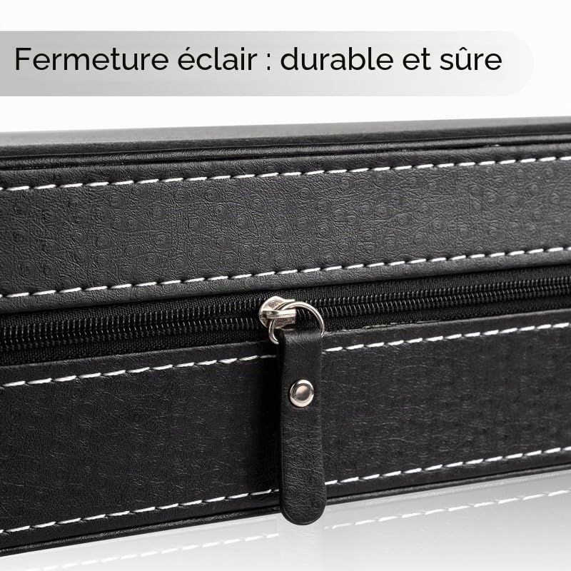 OSVINO Ecrins pour Montres Boîte à Montres avec 6/10/12 Emplacements Coffret/Présentoir à Montres avec Coussins