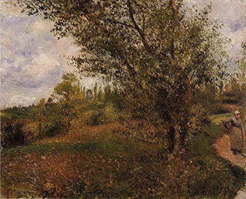 Peinture Paysage Pontoise Pissarro Huile sur Toile Tableau Fait Main 1879