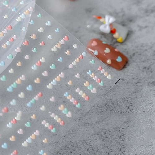 Miniatura 5 de Calcomanías de uñas para arte de uñas envolturas de uñas completas decoración de uñas manicura japonesa 5D alivio de corazón conejo en relieve