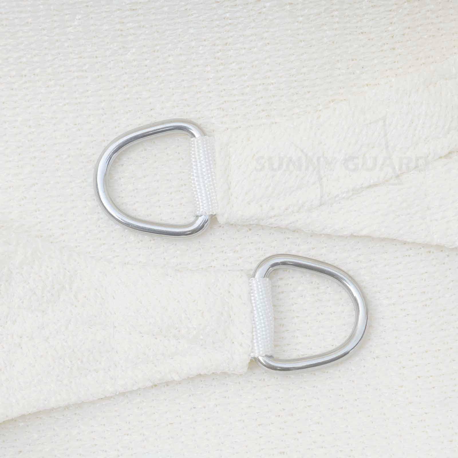 SUNNY GUARD Tenda a Vela Rettangolare 3x4m HDPE,Vela ombreggiante parasole Traspirante Protezione Raggi UV per Giardino Esterno terrazza,Crema