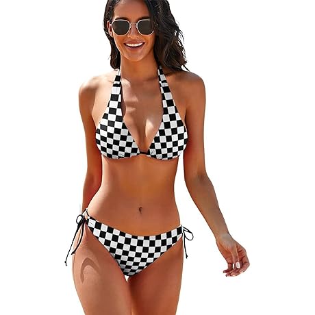 Flattering Womens Checkered Swimsuits: Making Waves This Summer