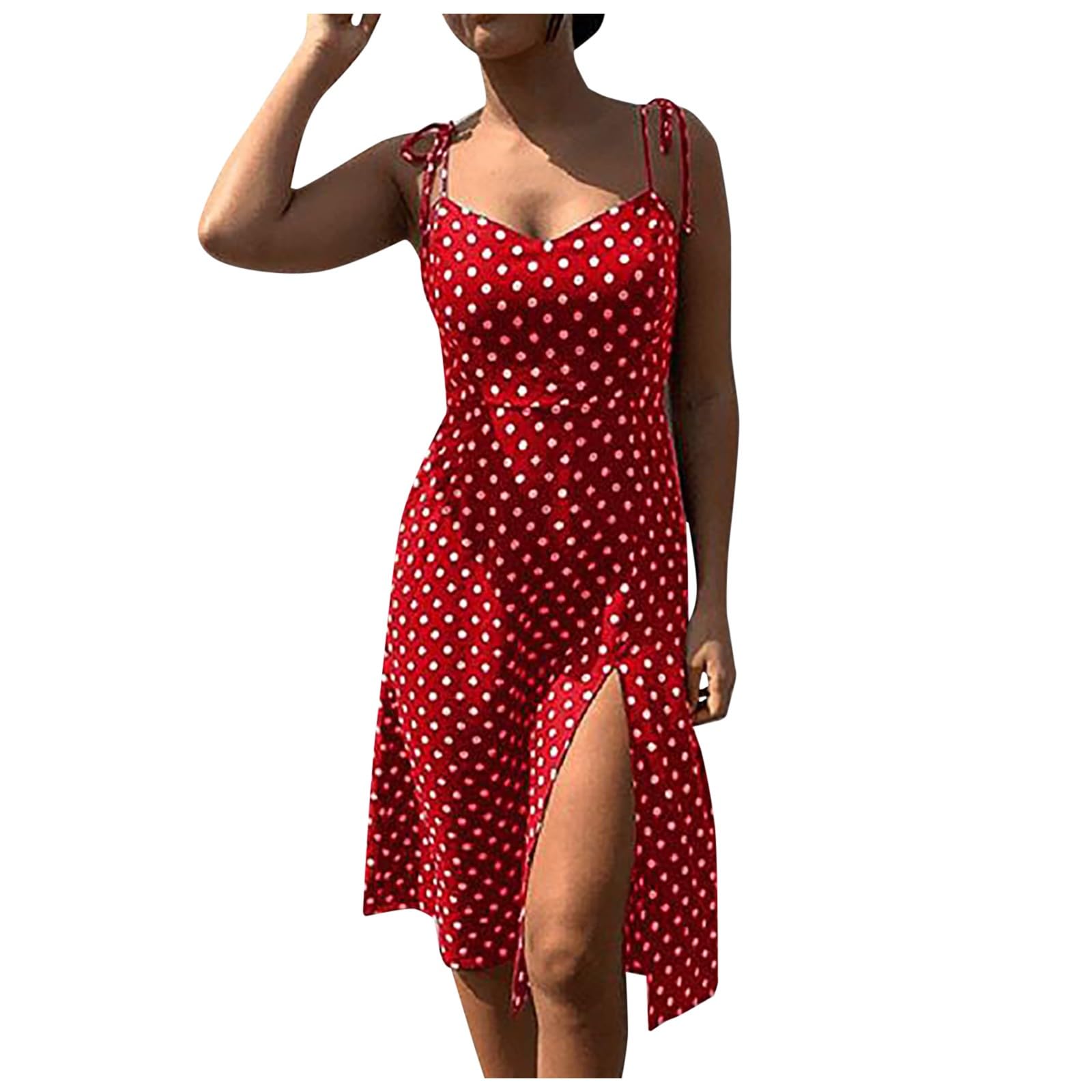 Saingace Vestido Largos De Verano Vestido Negro Mujer Only Vestido Vestido Largo Verano+Mujer+Vestidos Chaleco Mujer Verano Vestir Vestidos con Abertura Laterales Vestido De Playa Mujer
