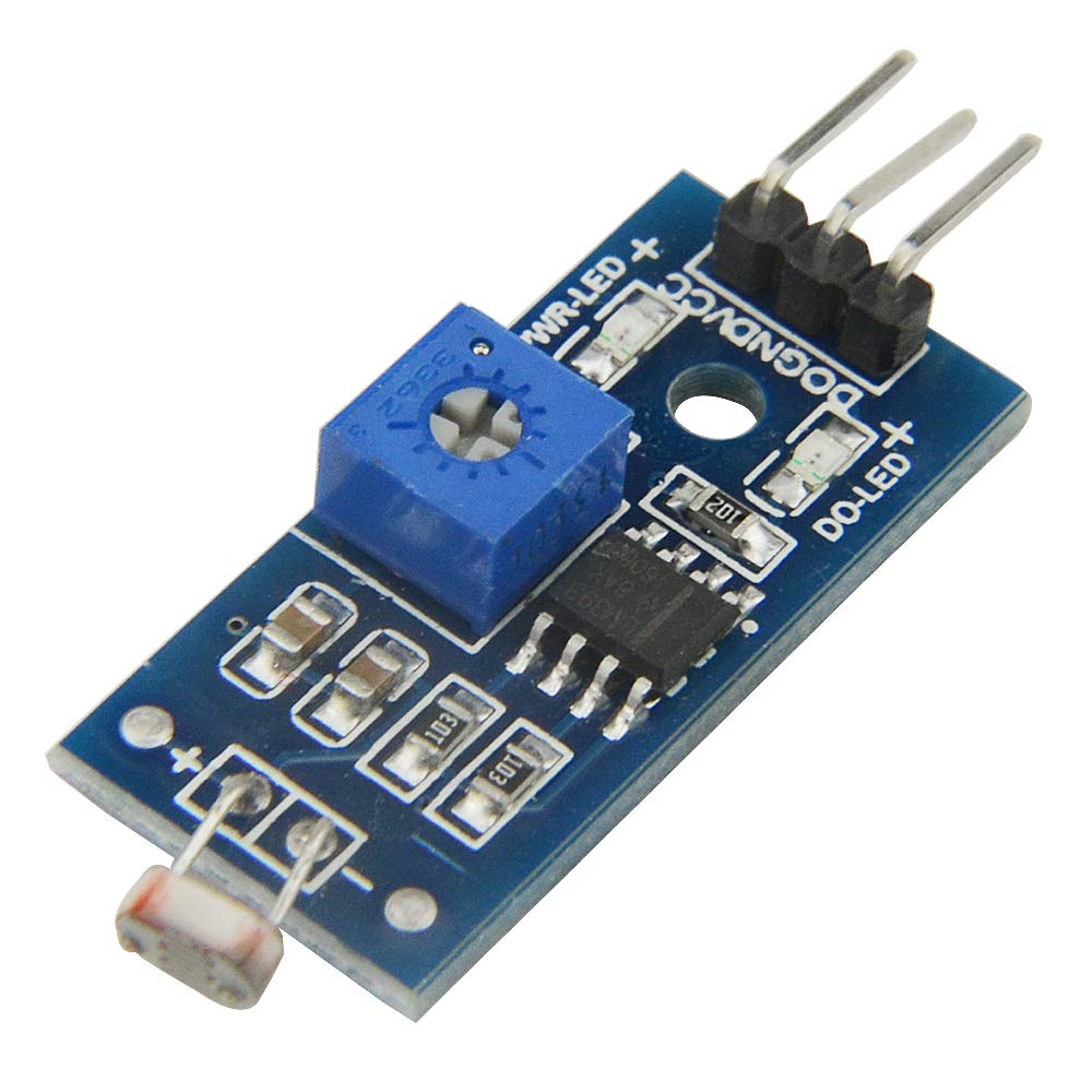 10PCS Photosensitive Sensor Module Digital Light Intensity Detection Photosensitive Resistor Module High Power High Efficiency Digital Measurement Electronic Practice DIY