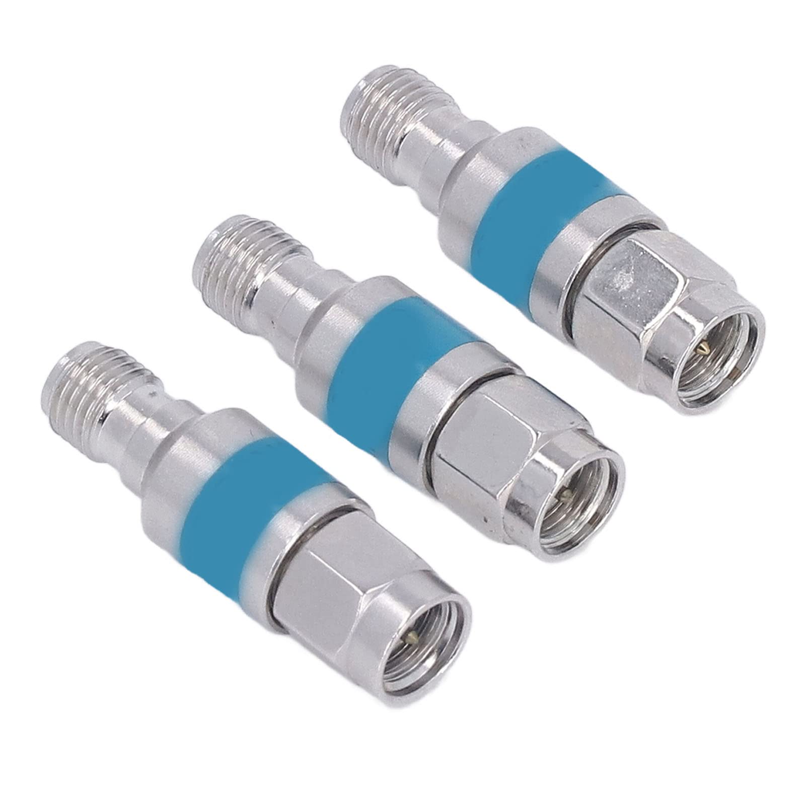 ANGGREK RF Coaxial DC Block, Resistant RF Coaxial Attenuator Stainless Steel High Hardness for Antenna System