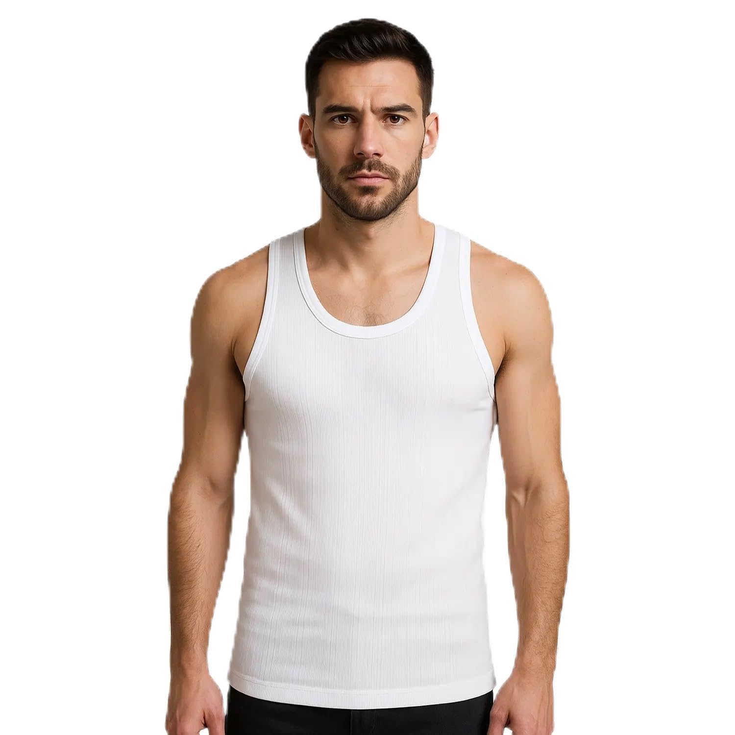 bonjour Men's Solid Regular Fit Vest-picture-17