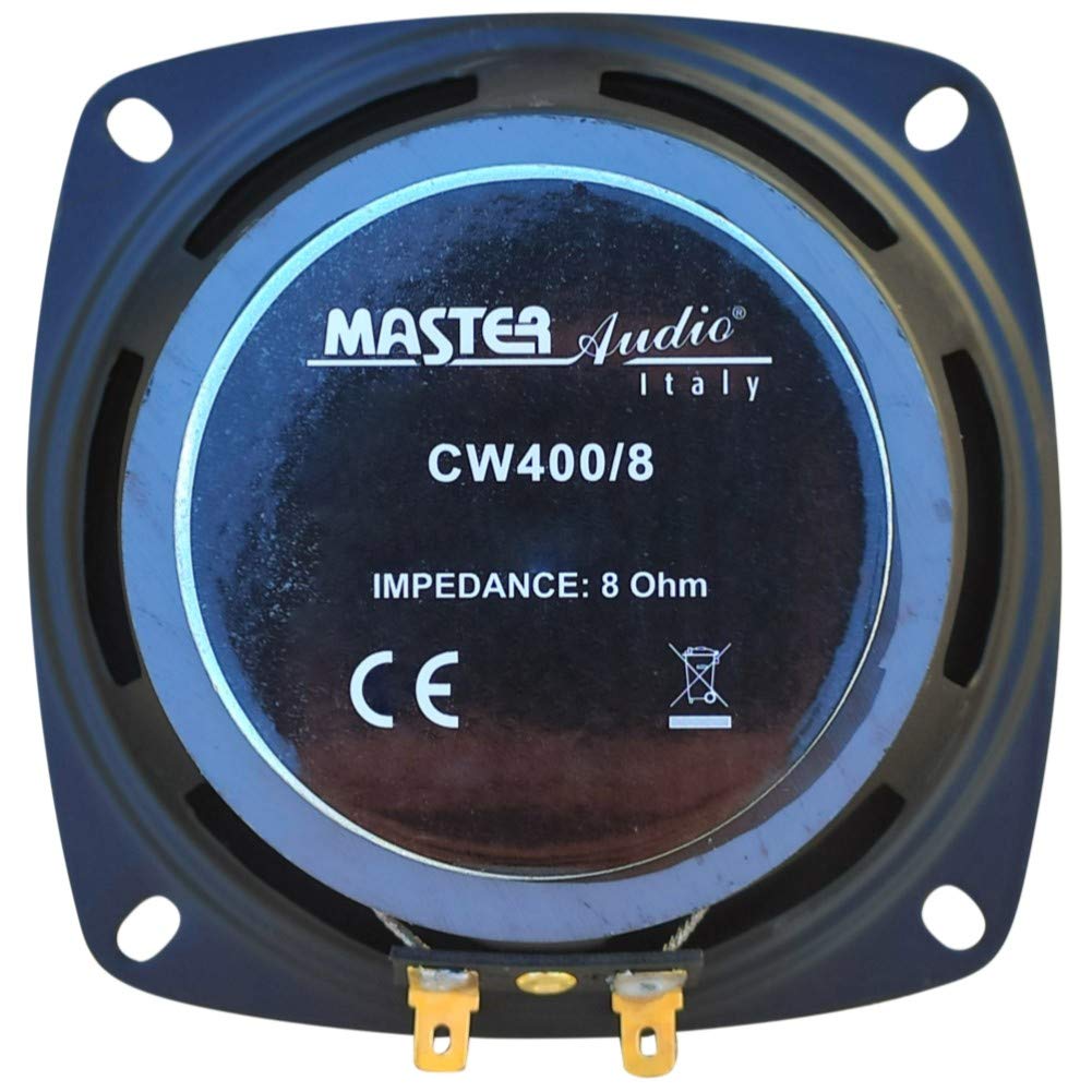 1 WOOFER MASTER AUDIO CW400/8 Lautsprecher von 10,00 cm 100 mm 4" mit 30 watt rms 60 watt max mit impedanz 8 ohm Haus empfindlichkeit 89 db, 1 stück
