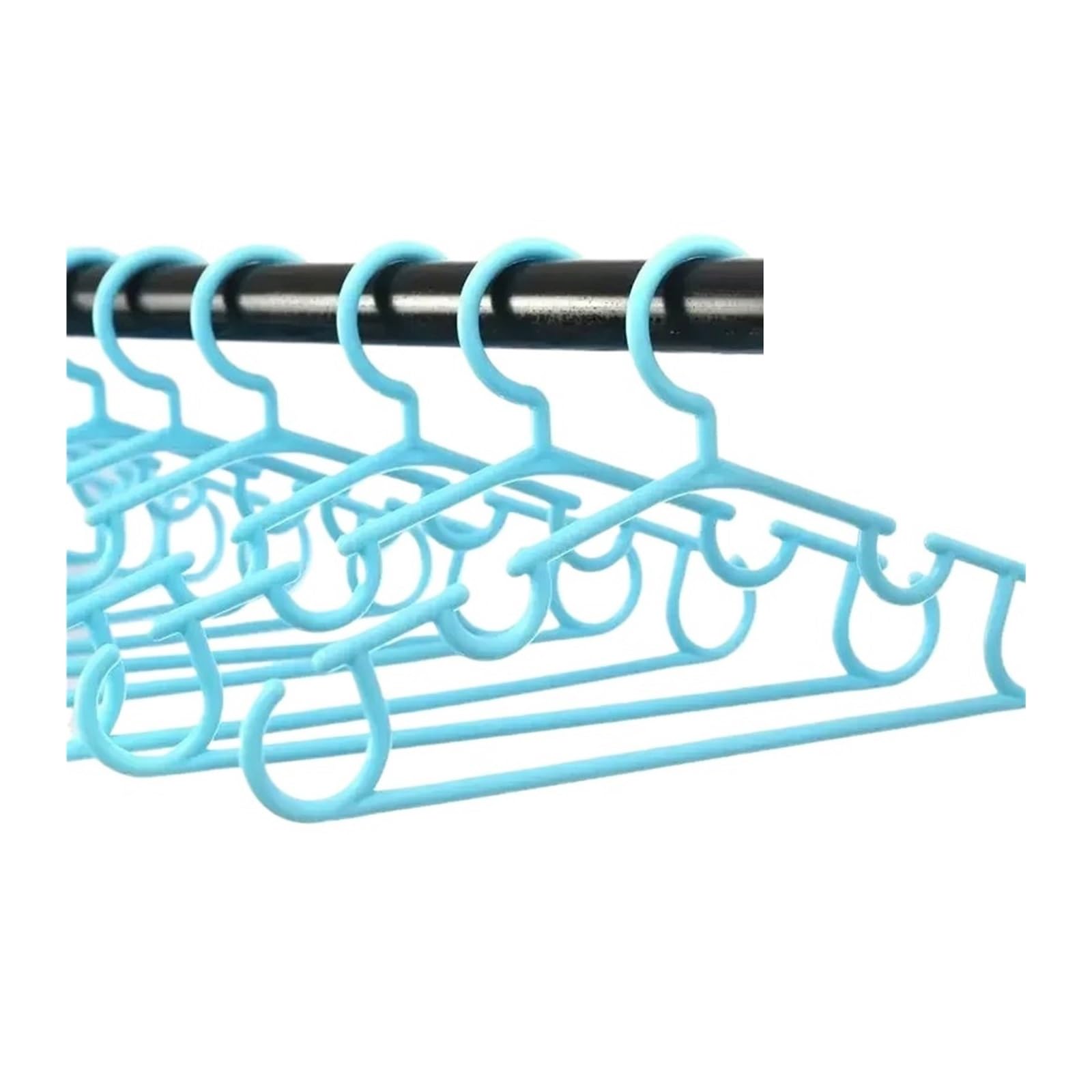5-20Pcs Plastic Clothes Hanger and Can Be Used(Blue,5)