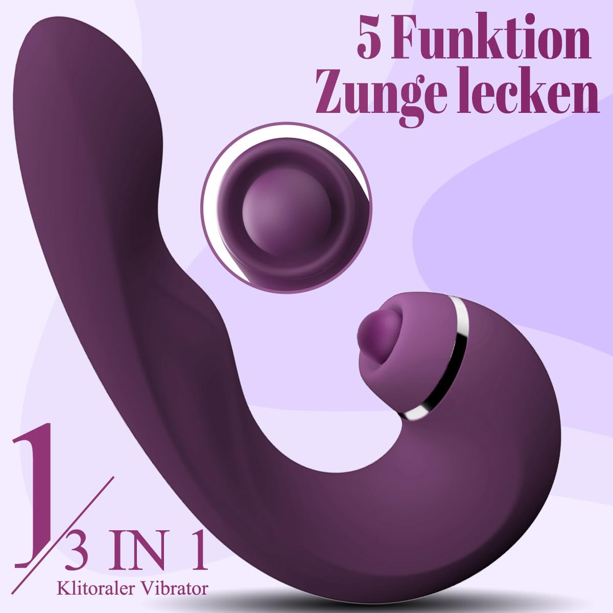 Vibradorador Mujer Juguetes Eróticos y Puntos G, 3 en 1 Consoladores.. para Mujer con Vibración Vibrador, Succionador de Clítoris Femenino Dildo Juguetes Sexuales de modo 10x5x5 Vibradores Mariposas