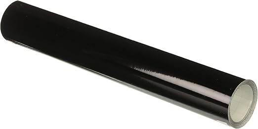 ORACAL 651 Adhesive Backed Vinyl Sheets, Size 12" x 10', (Black Glossy), 10 Foot