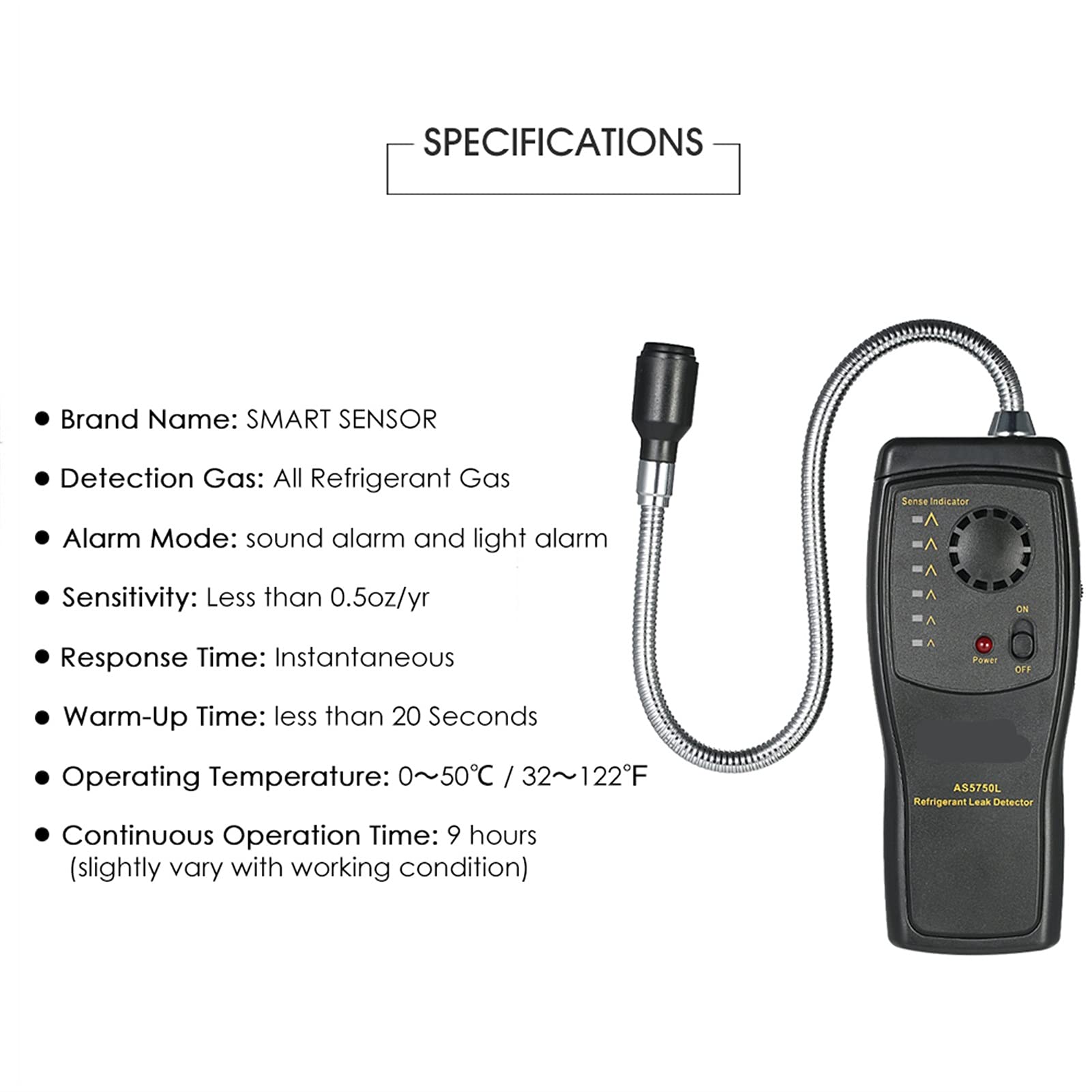 Colectores de Escape Analizador de Gas CF CS Hcf CS Hf Detector de Aire halógeno de CS Detector de Aire Acondicionado de refrigerante Freón Gas Gas Probador de Fugas Kit de Carga de AC
