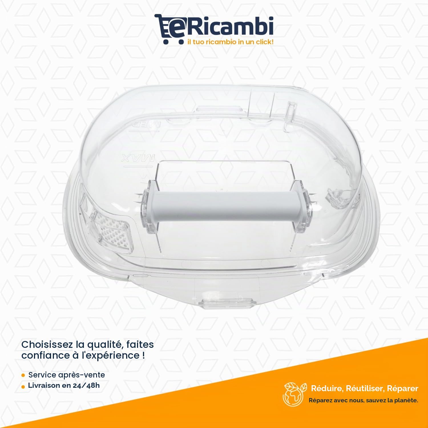 ERICAMBI Kit de rechange pour sèche-linge compatible avec Hoover Candy | Conteneur de réservoir de collecte d'eau Condensateur