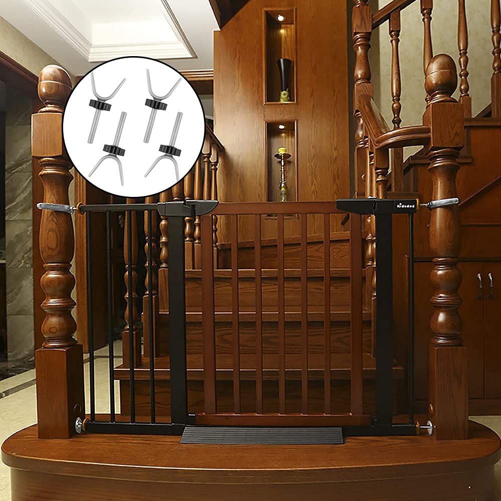 4 Pezzi Cancello Del Bambino Viti, Bulloni Del Cancello Del Bambino, Acciaio Antiscivolo Tipo Y M10 Multifunzione Scale Aste Filettate per Cancelli per Bambini, Cancelli per Scale