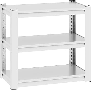 JHshop White 40-50 Gallon Fish Tank Stand Large Metal Frame Double Aquarium Stands for Fish Tank Accessories Storage | Reptile Tank Table Stand 31.5 "L x 18 "W x 34" H Adjustable