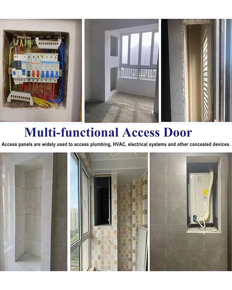Panel De Acceso con Diseño De Mármol para Paneles De Yeso, Tapa Invisible para Orificios De Pared para Plomería Y Cables Eléctricos, Puerta De Inspección Metálica para Pared,70 * 70cm