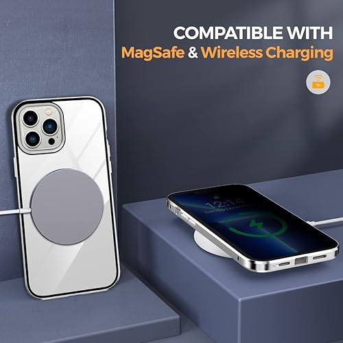 Miniatura 5 de Funda magnética para iPhone 14 Pro Max, 100 % sensibilidad de pantalla, protector de pantalla antimiradas, doble cara 9H, vidrio 9H, privacidad para