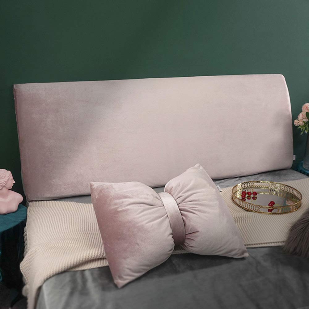 Housse De Tête De Lit Extensible Épaissie En Velours Côtelé Pour