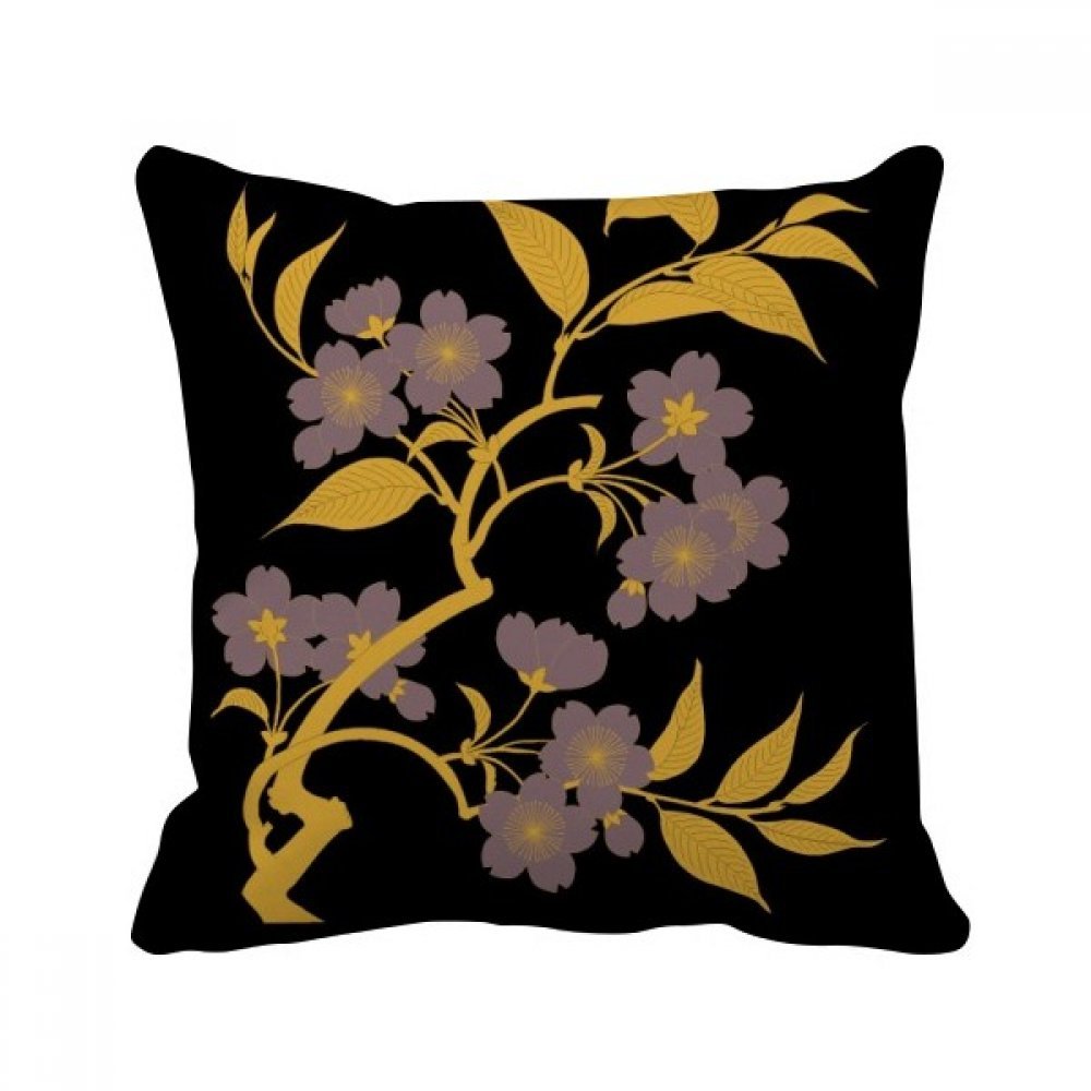 Coussin de culture japonaise violet et vert de dimensions 40x40cm pour sublimer la maison