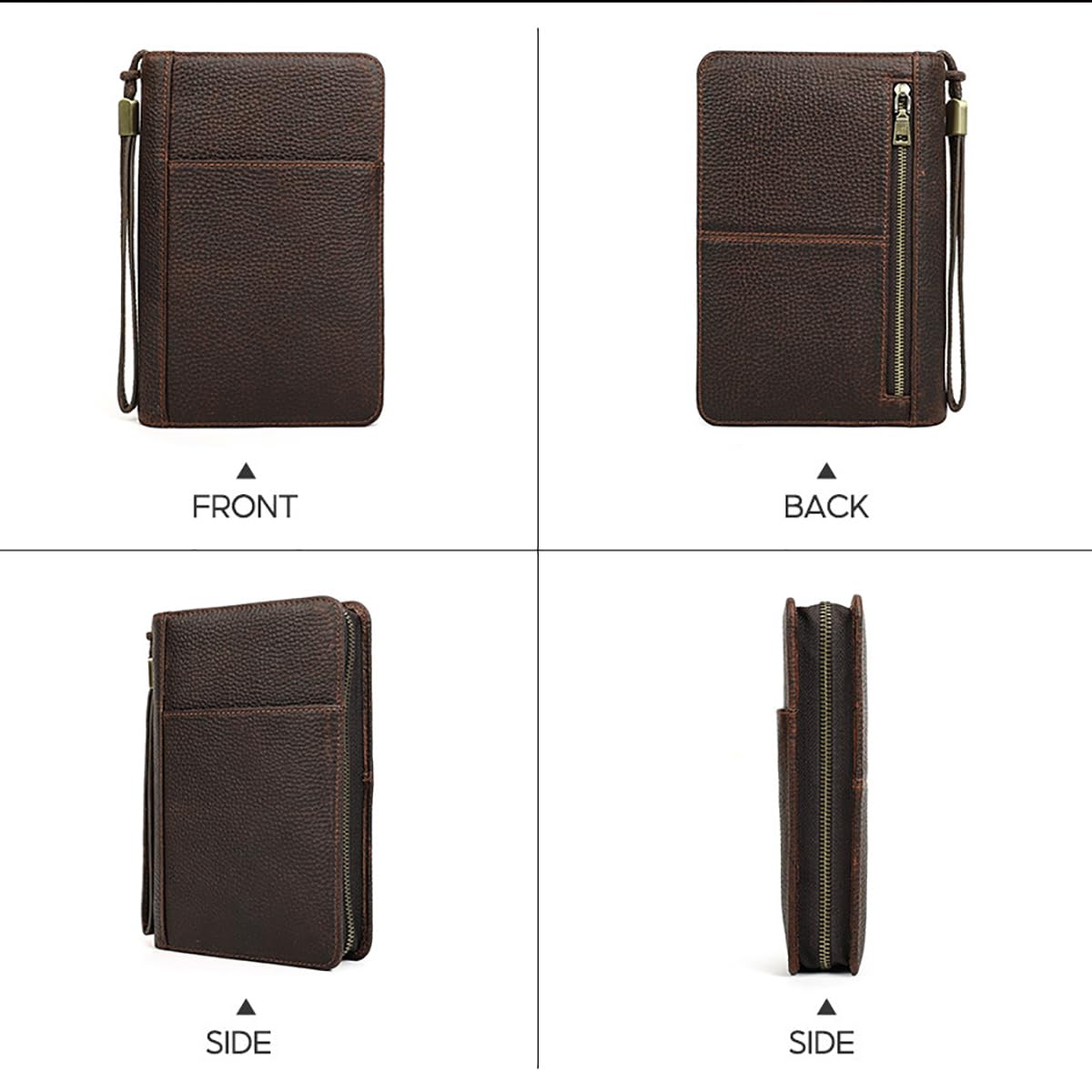 Borsa per Sigari da Uomo, Custodia per Sigari in Pelle da Viaggio, Pochette da Uomo per 5 Sigari Borsa Portaoggetti Portatile per Il Cambio