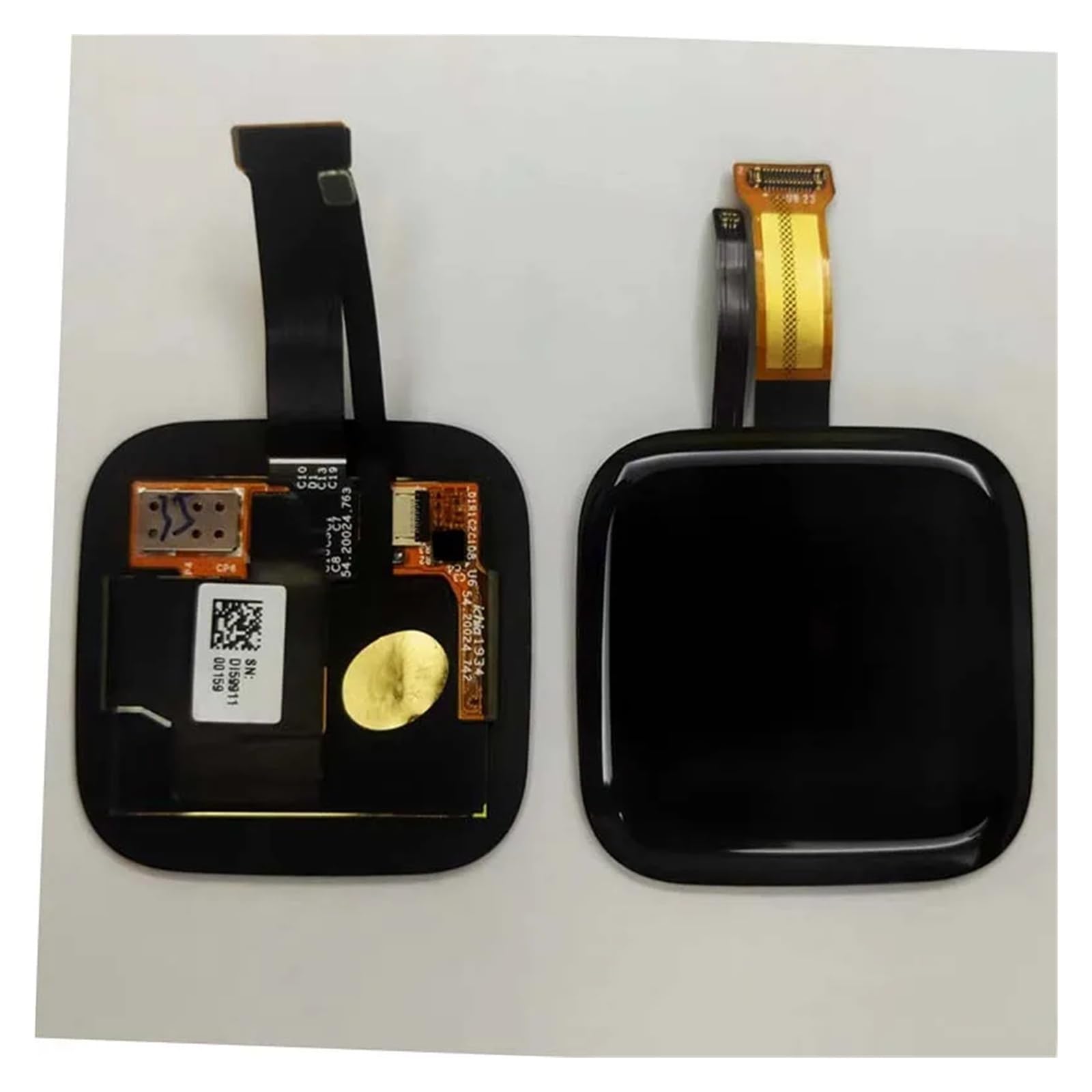 Pantalla táctil LCD con Pieza de reparación de retroiluminación, Compatible con Fitbit,Versa 2,FB507, Piezas de Reloj Inteligente(A)