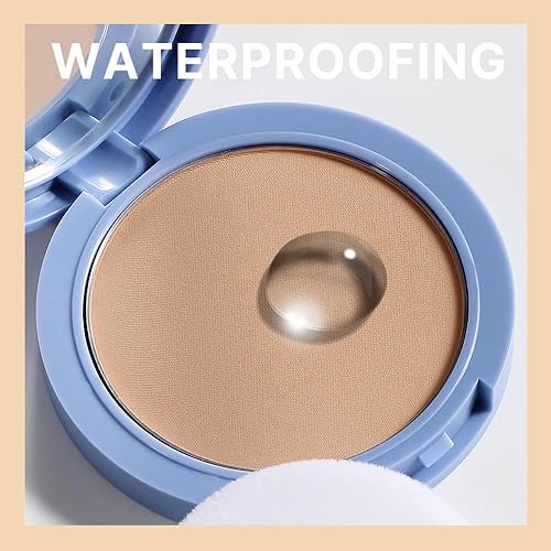 Miniatura 65 de evpct Polvo facial prensado para control de aceite, compacto para mujeres, base de maquillaje translúcida en polvo para mujeres, impermeable, de 13#