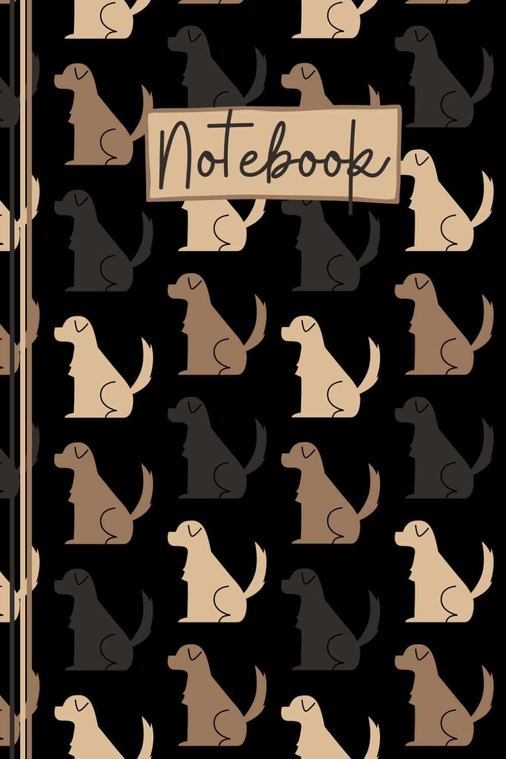 Labrador Notebook: Cute Labrador Lined Journal, The Perfect Novelty Labrador Gift for a Dog Lover or Pet Owner - Black