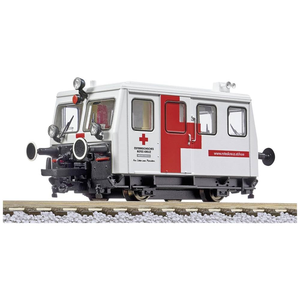 Motordraisine H0 Liliput L133041 crée des scènes de secours réalistes sur vos réseaux de trains