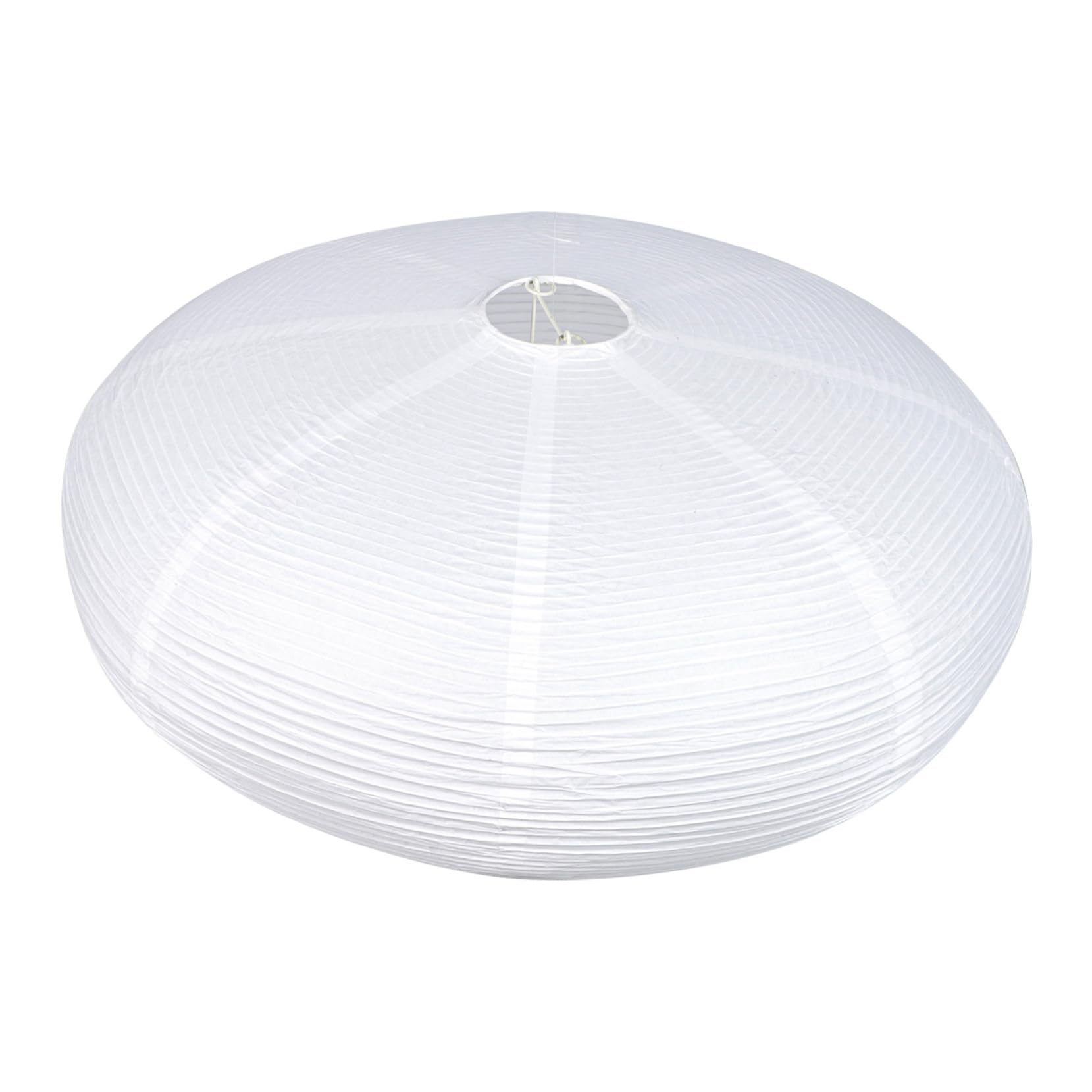 Homoyoyo Paralumi per Lampadari in Carta e Metallo, Paralume Bianco da Soffitto Semplice, Rotondo, per Camera da Letto e Ufficio